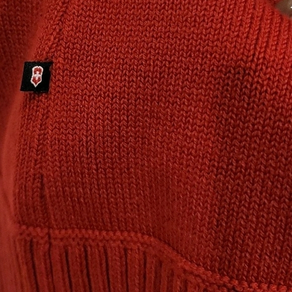 Victorinox Swiss Army Vintage Red Knit Crewneck Sweater - Size Medium - Picture 9 of 11